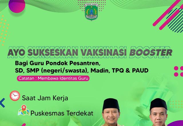 Bersama Sukseskan Vaksinasi Booster!
