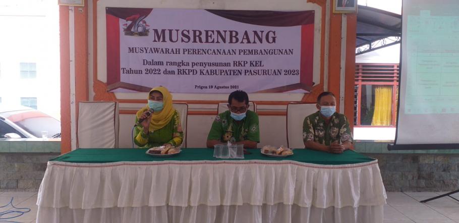MUSRENBANG Kelurahan Prigen, Kecamatan Prigen 2021